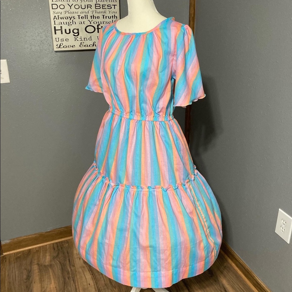 Home Sewn 50s Style Striped Dress